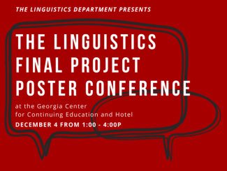 Linguistics Final Project Poster Ad